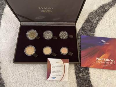 ❤️【币观天下】❤️ 第342期钱币秒杀拍卖场- 2026.2.4秒杀专场 长期征集拍品  - 南非2016年官方盒装精制币套装 盒证齐全 发行量仅3000套