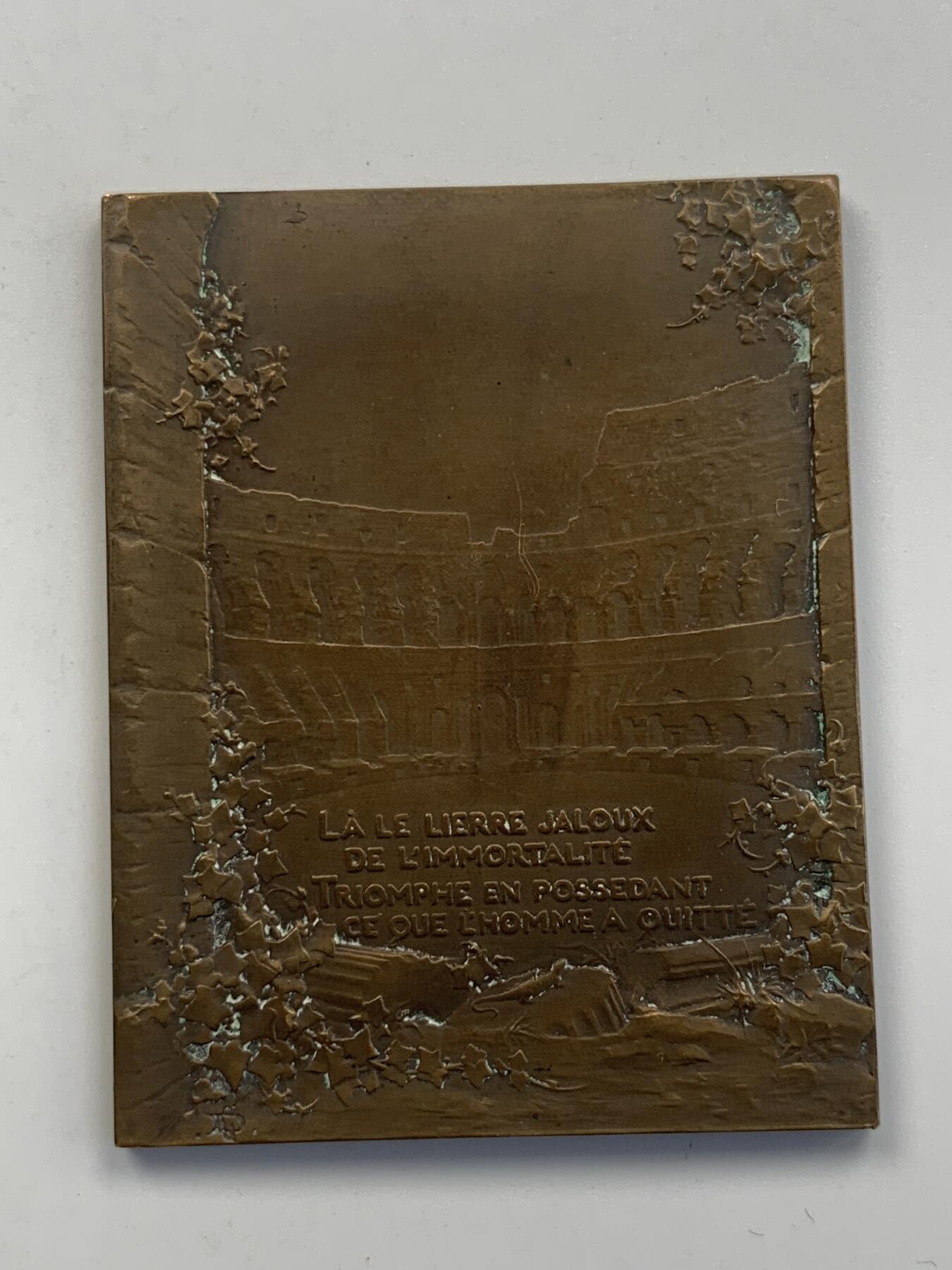 掌中浮雕-藏着的欧洲第052场 法国《冥想》大铜章，49.3*62.3mm，Georges Dupré乔治·杜普雷 (1869–1909)作品，原盒