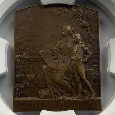 掌中浮雕-藏着的欧洲第052场 - 法国新艺术铜章，55*70mm