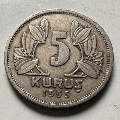 🌹外币初藏🌹🐯2026年第15场  每周二四六晚8️⃣点 接代拍 - 土耳其1935年5库鲁