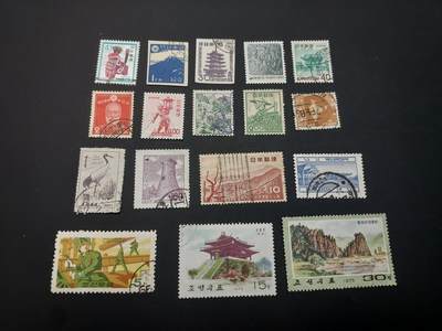 博彦收藏 TM  2月7日 8点邮票专场 全场包邮 - 韩日旧票一组，具体以图片为准，个别瑕疵，其他上品