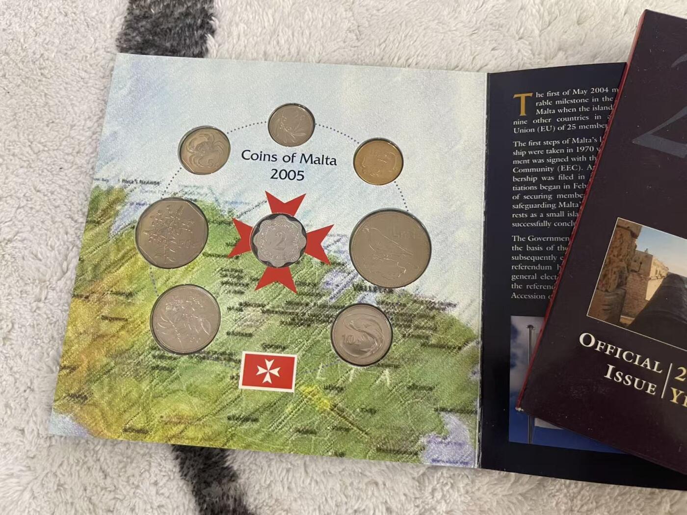 ❤️【币观天下】❤️ 第342期钱币秒杀拍卖场- 2026.2.4秒杀专场 长期征集拍品  马耳他2005年欧元前官方套币 