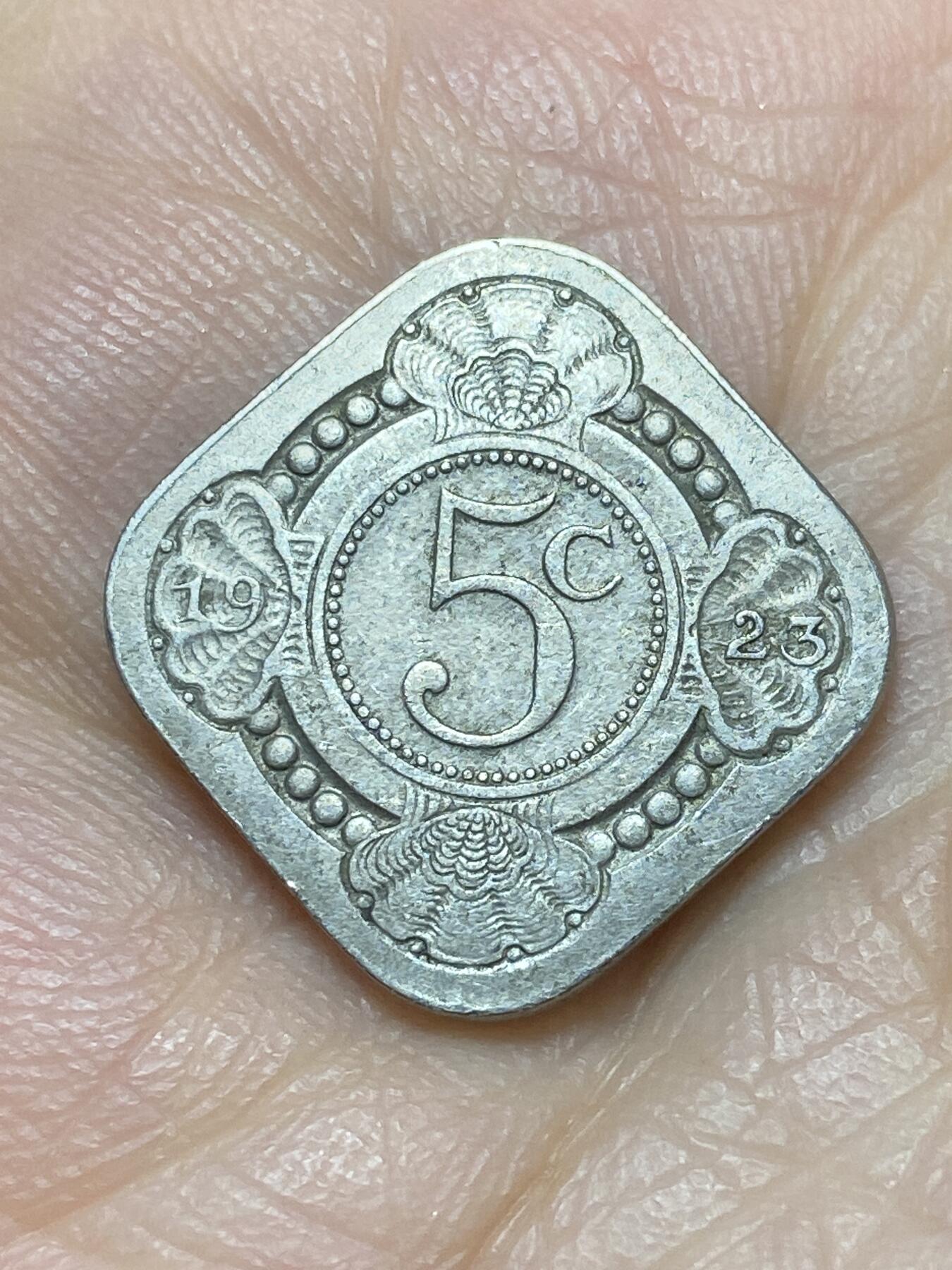 2026年第十八场(总第一百八十七场）外国好品散币场(免佣金) 少见–荷兰🇳🇱1923年5分(威廉明娜女王时期)