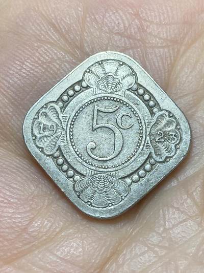 2026年第十八场(总第一百八十七场）外国好品散币场(免佣金) - 少见–荷兰🇳🇱1923年5分(威廉明娜女王时期)