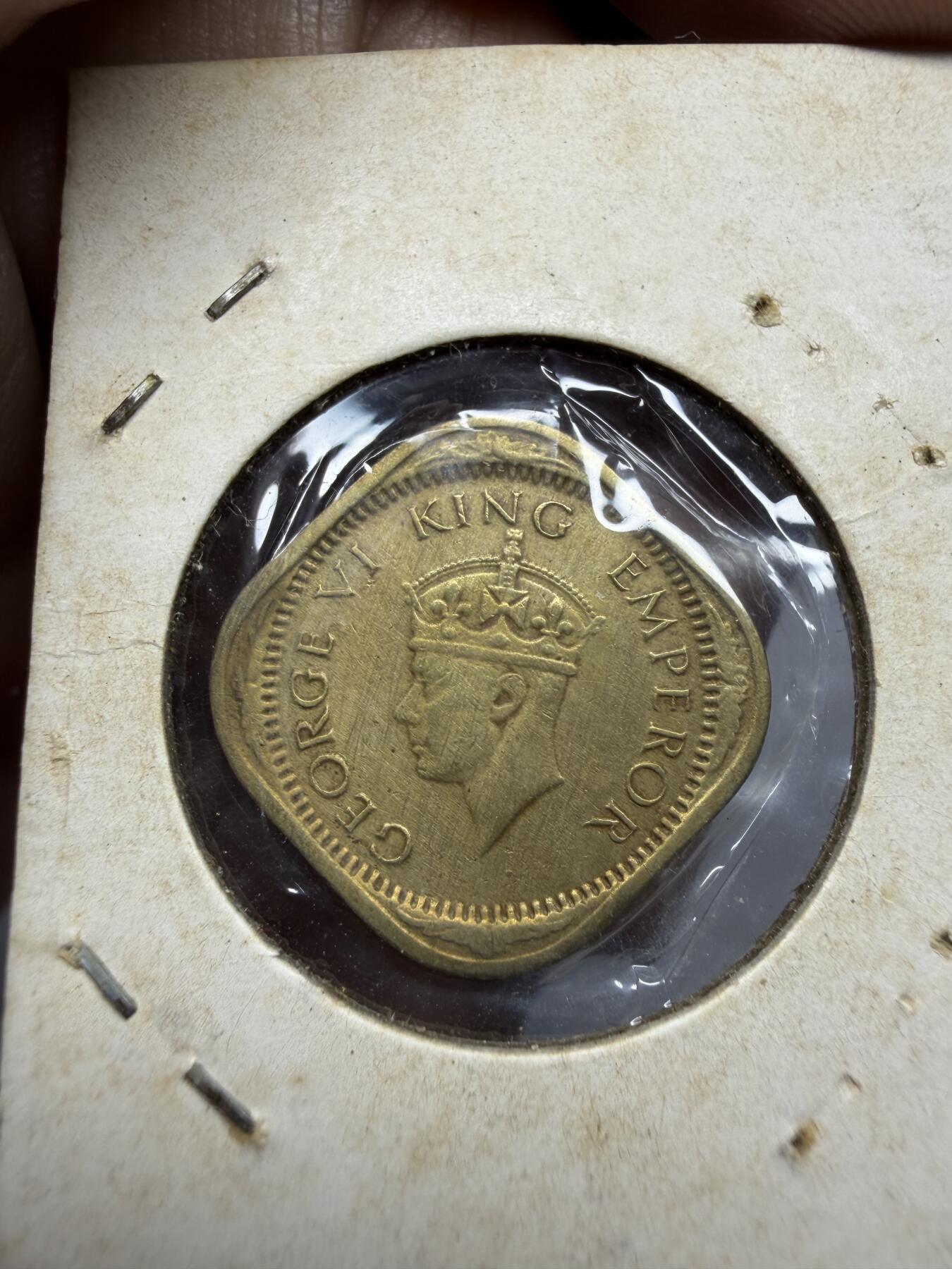 2025年集古藏今外币拍卖第二期-第3场—（总第303拍），可以寄存60天，满160元包邮。 1943年英属印度1/2安娜