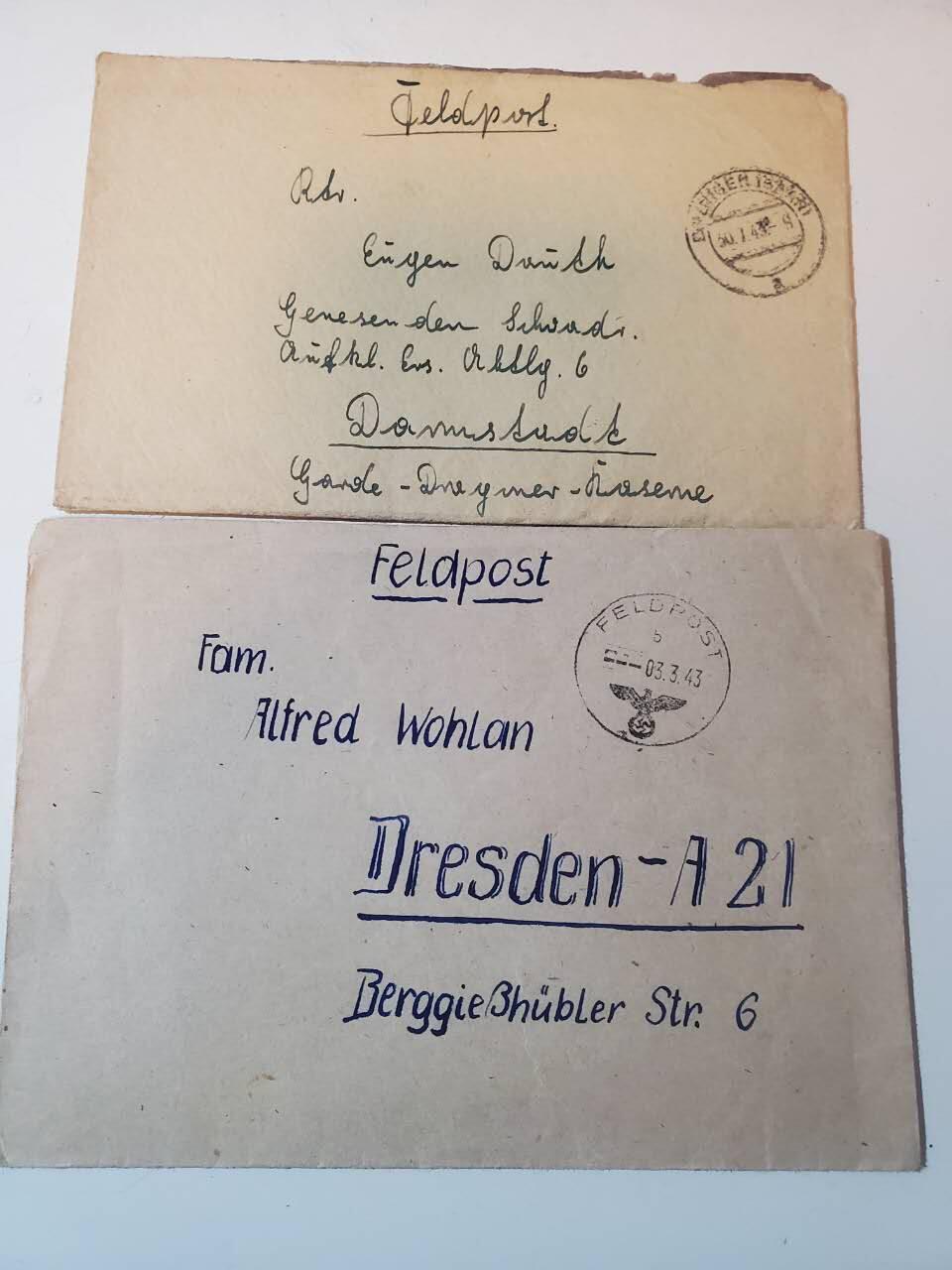 韵星假日军品类拍卖第三十九期暨默多克中校夫妇专场 -- Rimey Holidays Militaria Auction 39 & The Modoks Collection  nazi德国战地邮封两封