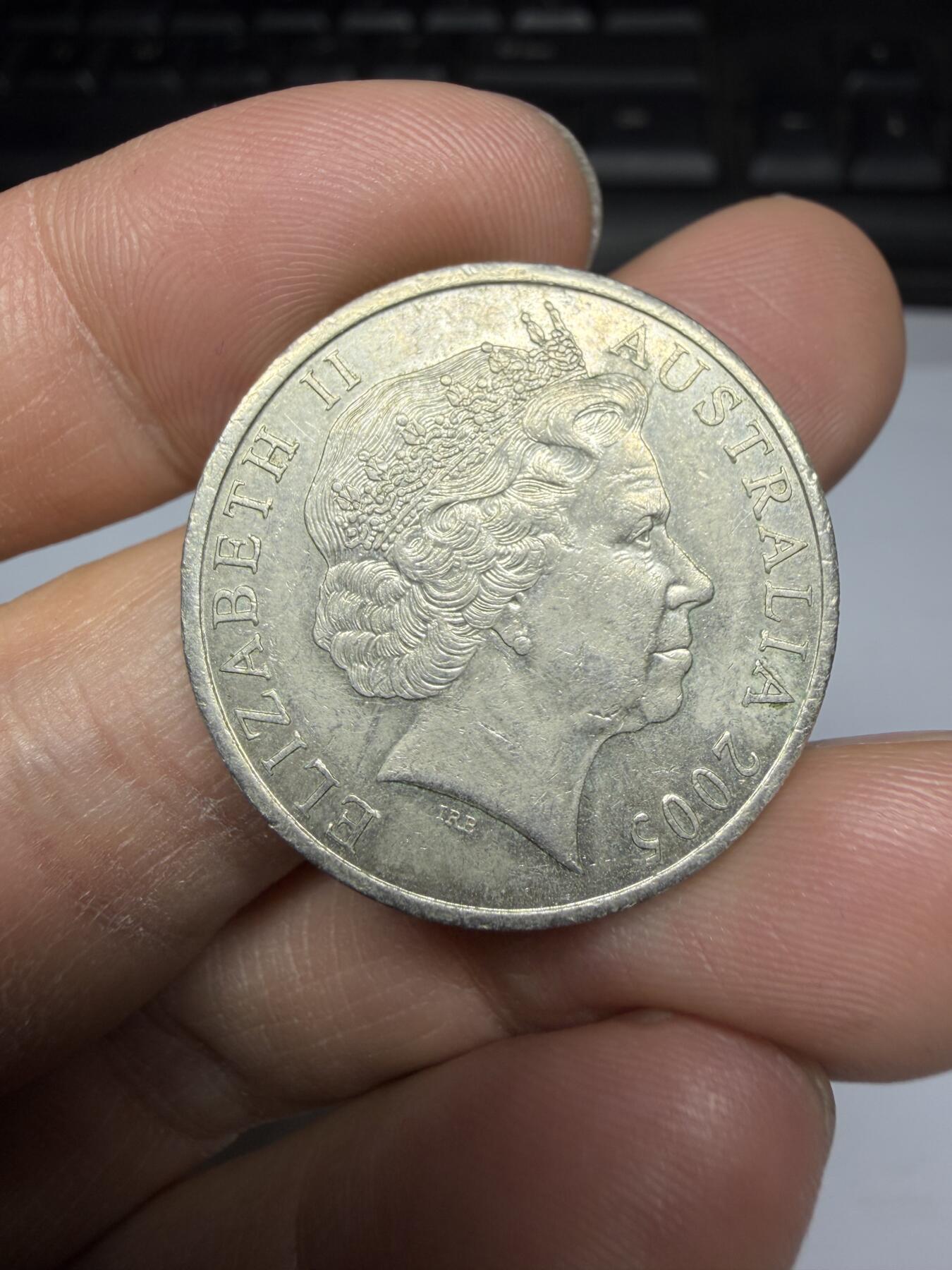 2025年集古藏今外币拍卖第二期-第3场—（总第303拍），可以寄存60天，满160元包邮。 2005年澳大利亚20便士纪念币