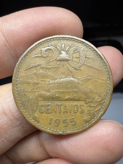 2025年集古藏今外币拍卖第二期-第3场—（总第303拍），可以寄存60天，满160元包邮。 - 1955年墨西哥20分