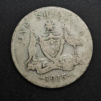 【淘币小摊】实时拍第八百六十三拍   小银币散币场   年前最后一周 之前的预留小年前全部发出 请更换最新收货地址  - 澳大利亚1915年乔治五世一先令银币