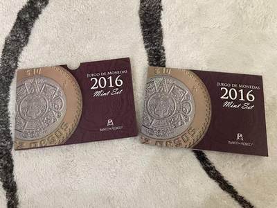 ❤️【币观天下】❤️ 第342期钱币秒杀拍卖场- 2026.2.4秒杀专场 长期征集拍品  - 墨西哥2016年央行官方套币 含四枚双色币 稀少