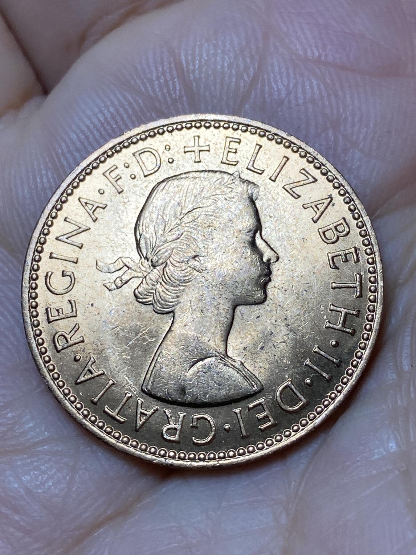 2026年第十八场(总第一百八十七场）外国好品散币场(免佣金) 原光好品–英国🇬🇧1967年半便士(伊丽莎白二世青年桂冠第二版，普制币关门年)