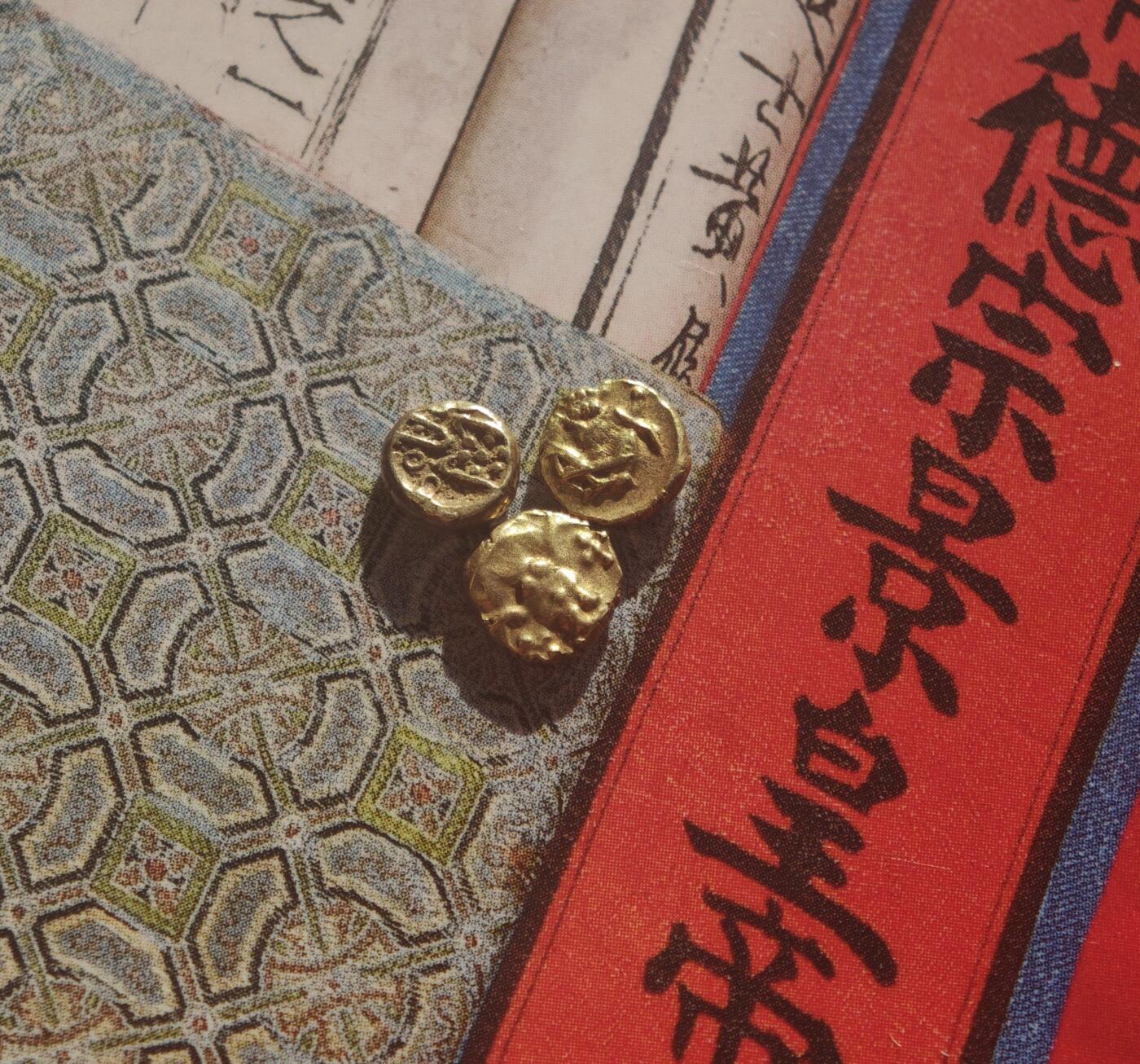 2026年2月捡漏拍 印度法兰金币一组3枚 每枚约0.3-0.4克