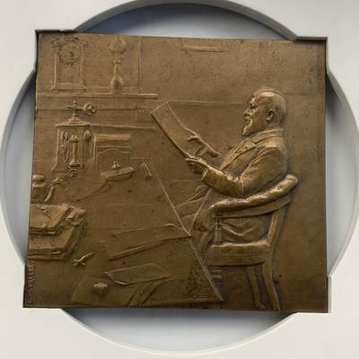 掌中浮雕-藏着的欧洲第052场 - 1913年比利时根特世博会铜章，61*66mm