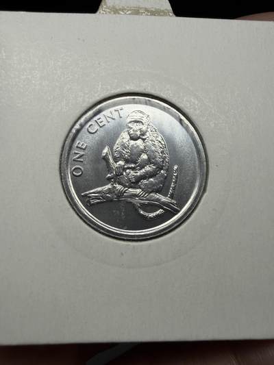 2025年集古藏今外币拍卖第二期-第3场—（总第303拍），可以寄存60天，满160元包邮。 - 2003年库克群岛1分-猴