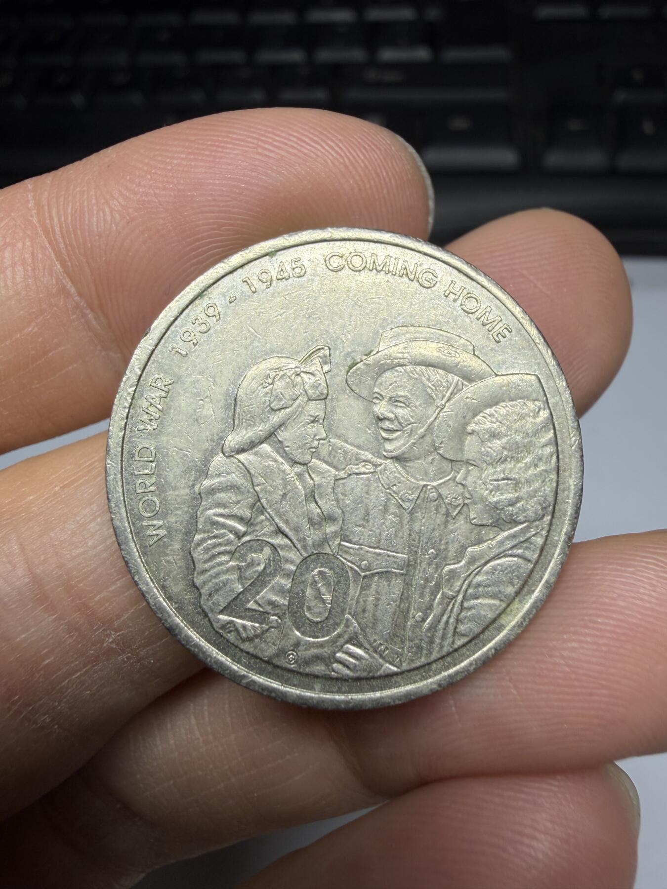 2025年集古藏今外币拍卖第二期-第3场—（总第303拍），可以寄存60天，满160元包邮。 2005年澳大利亚20便士纪念币