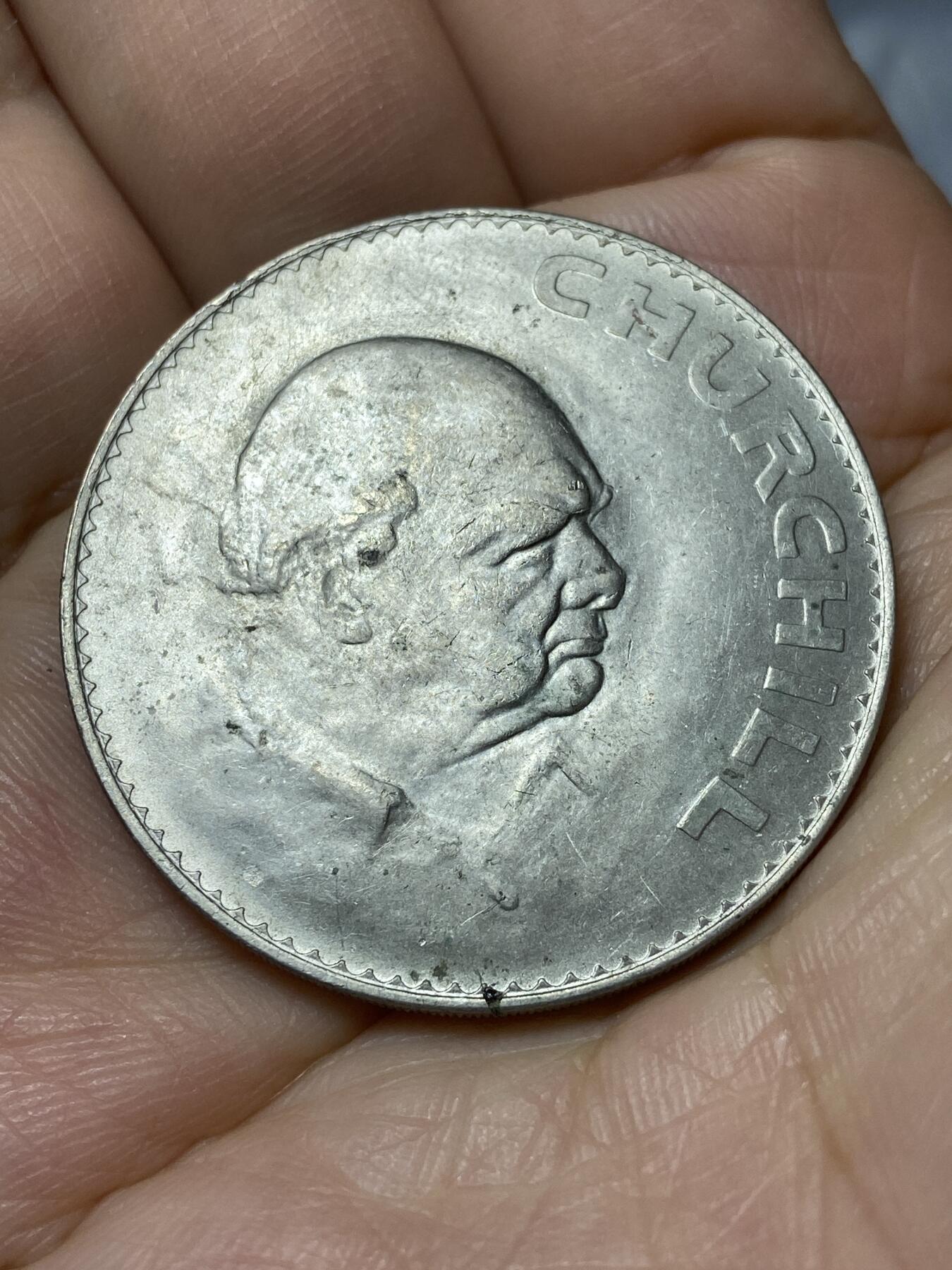 2026年第十八场(总第一百八十七场）外国好品散币场(免佣金) 英国🇬🇧1965年1克朗(丘吉尔逝世纪念币)