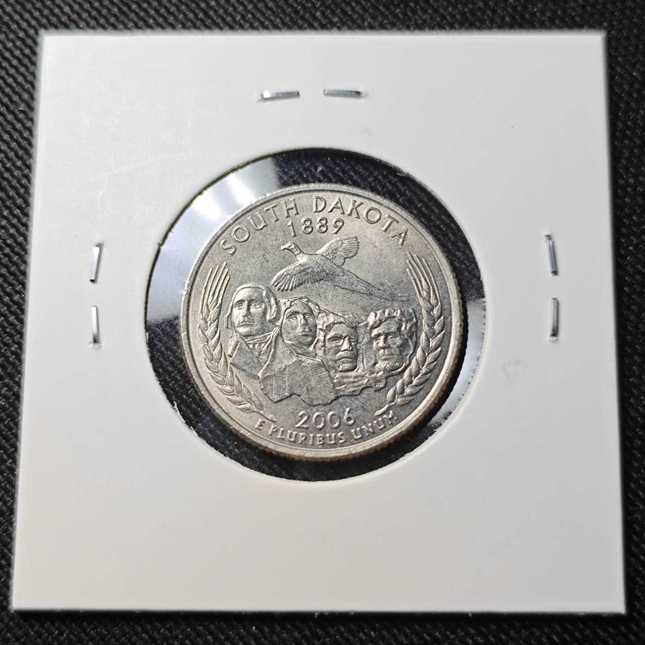 KK钱币收藏小铺  第391期  2月预留时间 周末发货  2006美国25分纪念币