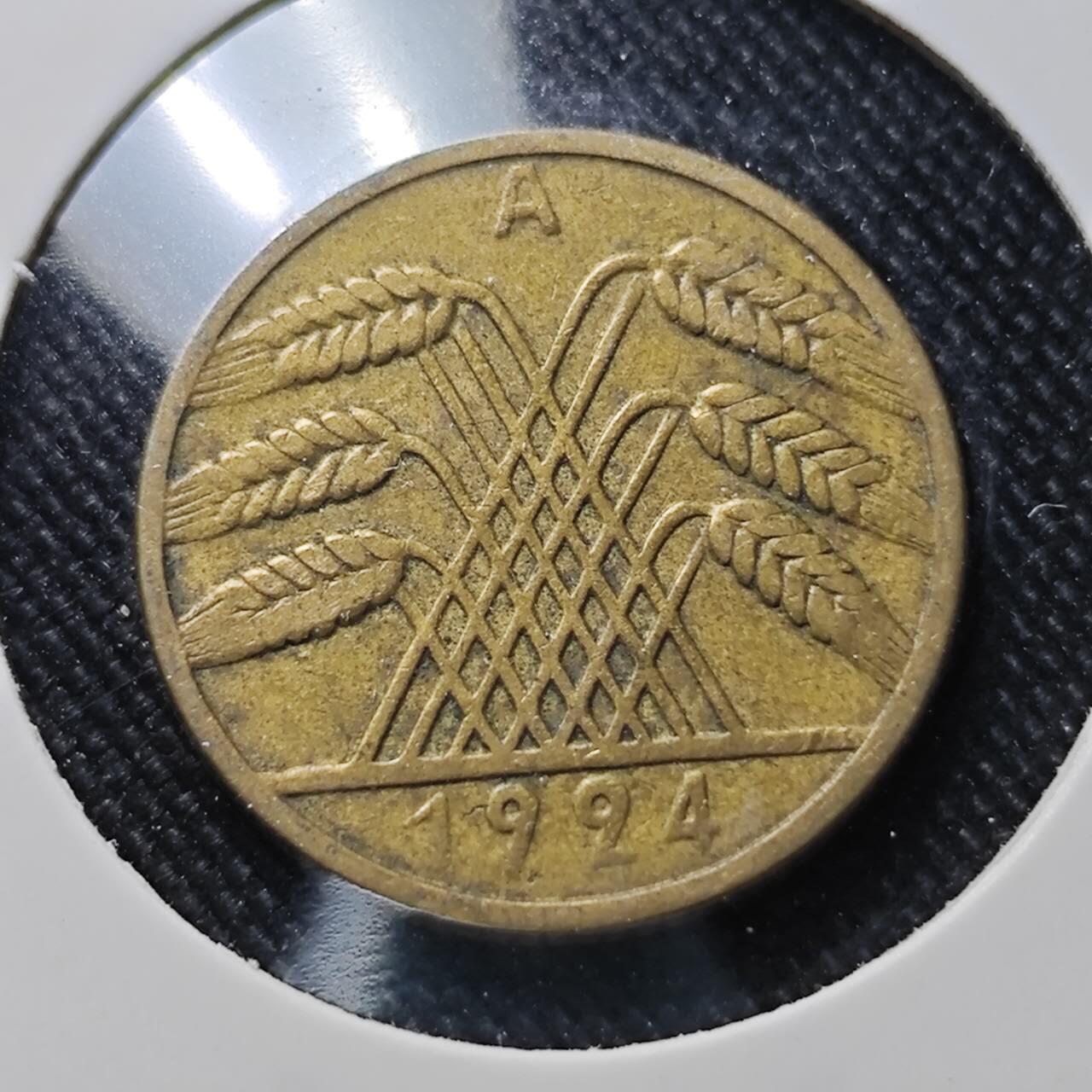 KK钱币收藏小铺  第391期  2月预留时间 周末发货  魏玛10分铜币