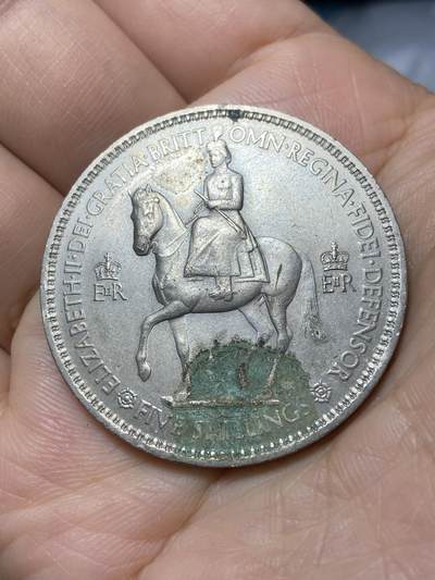 2026年第十八场(总第一百八十七场）外国好品散币场(免佣金) - 英国🇬🇧1953年5先令克朗型大币(伊丽莎白二世加冕纪念币)