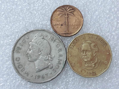 第一海外回流一元起拍收藏 散集专场  第298期 - 多米尼加硬币 3枚