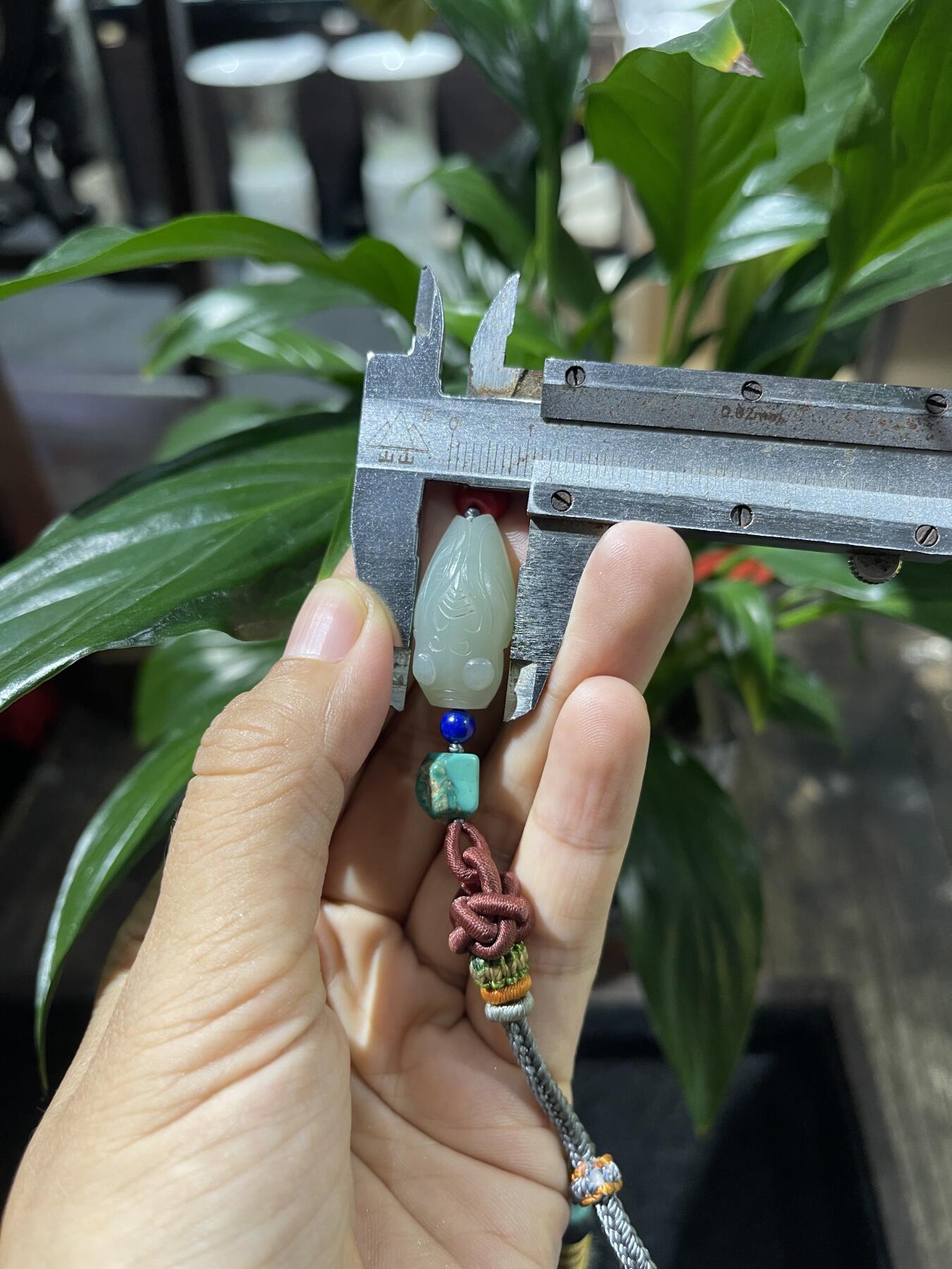 和田玉籽料手工挂饰 和田玉一鸣惊人平安扣挂饰