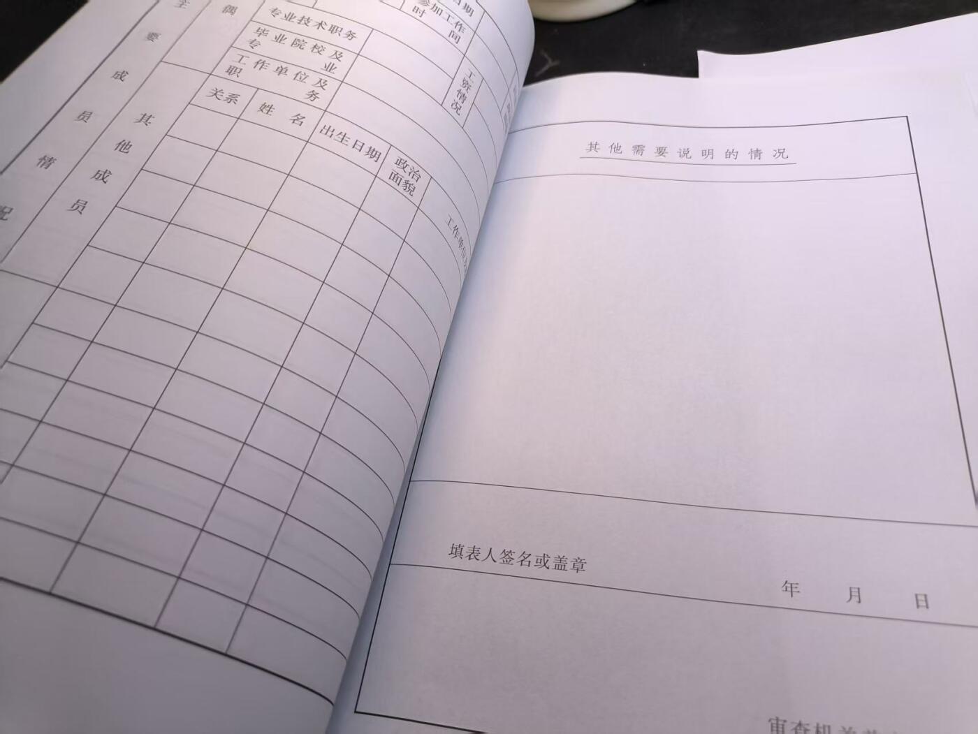 （店主清仓 大量自藏 制服徽章盛宴）罗岚⭐爱藏⭐甄选专拍第五场-分享拍场赚佣（实体经营） 干部履历表三份 99版全新库存空白