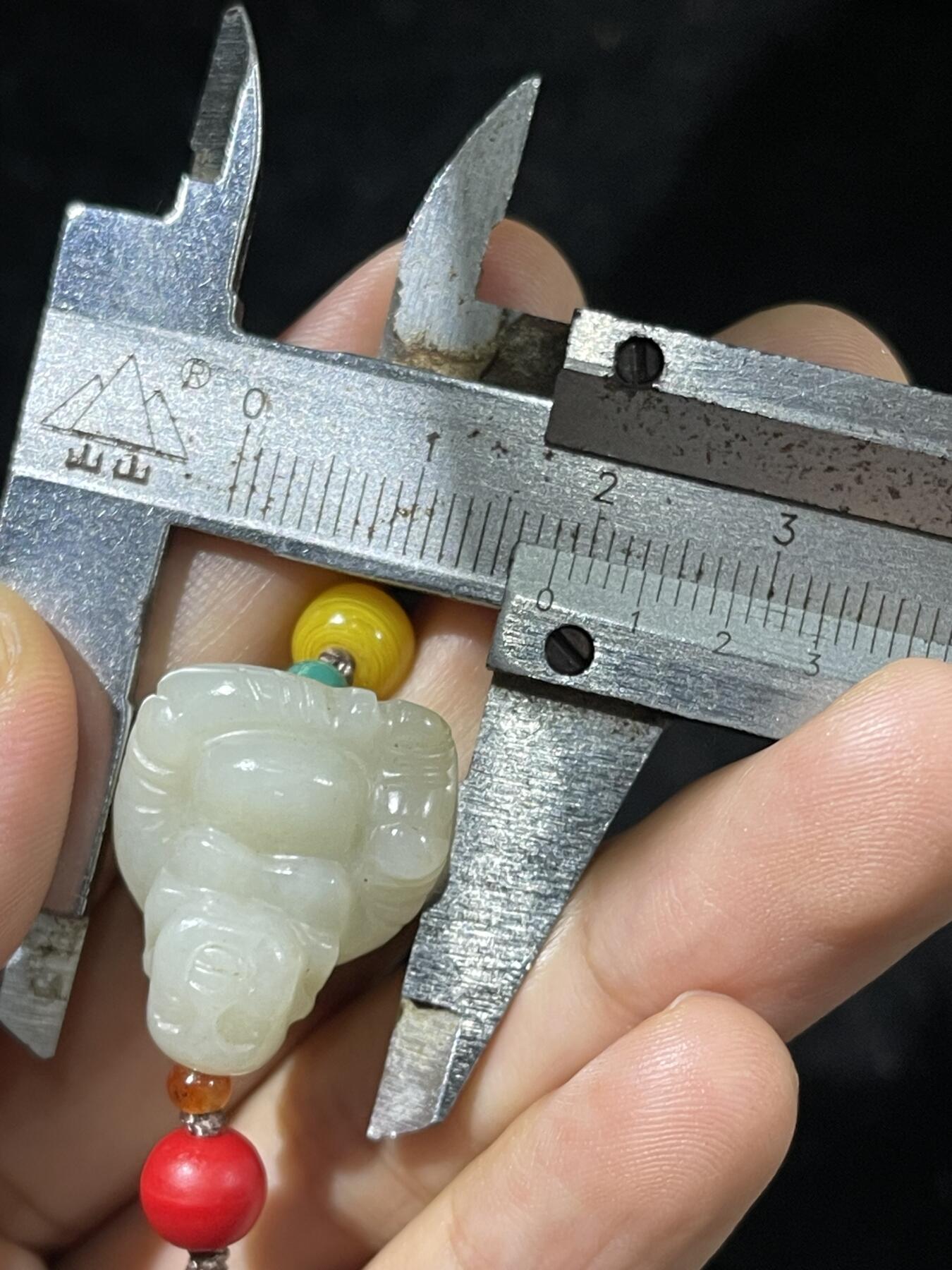 和田玉籽料手工挂饰 和田玉弥勒佛