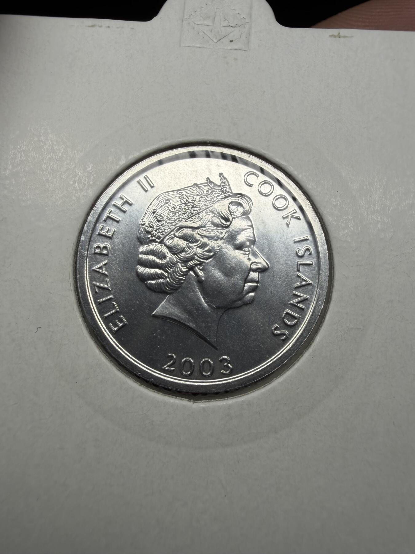 2025年集古藏今外币拍卖第二期-第3场—（总第303拍），可以寄存60天，满160元包邮。 2003年库克群岛1分-猴