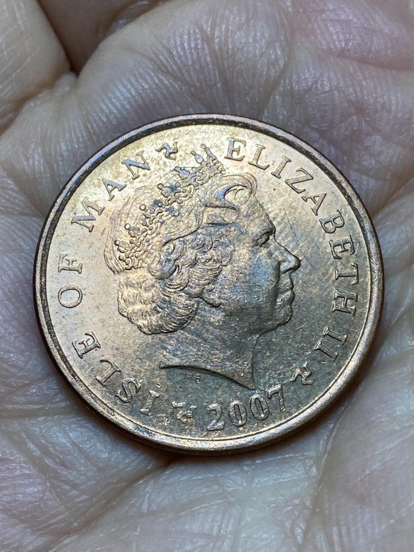 2026年第十八场(总第一百八十七场）外国好品散币场(免佣金) 英属马恩岛🇮🇲2007年2便士(伊丽莎白二世老年第三套)