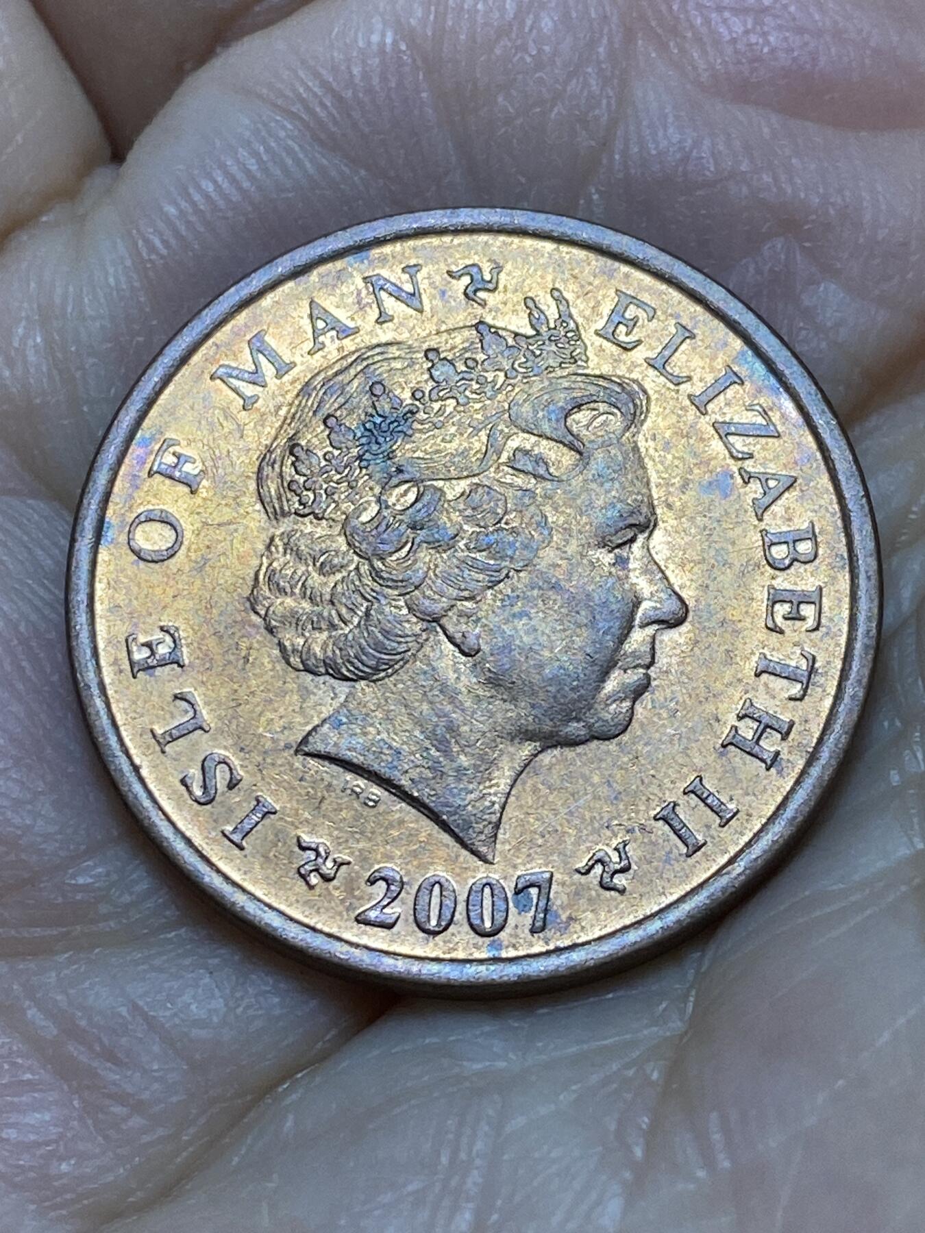 2026年第十八场(总第一百八十七场）外国好品散币场(免佣金) 英属马恩岛🇮🇲2007年2便士(伊丽莎白二世老年第三套)