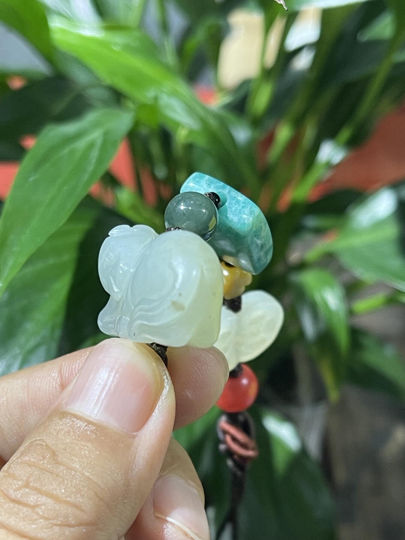 和田玉籽料手工挂饰 和田玉马上有钱