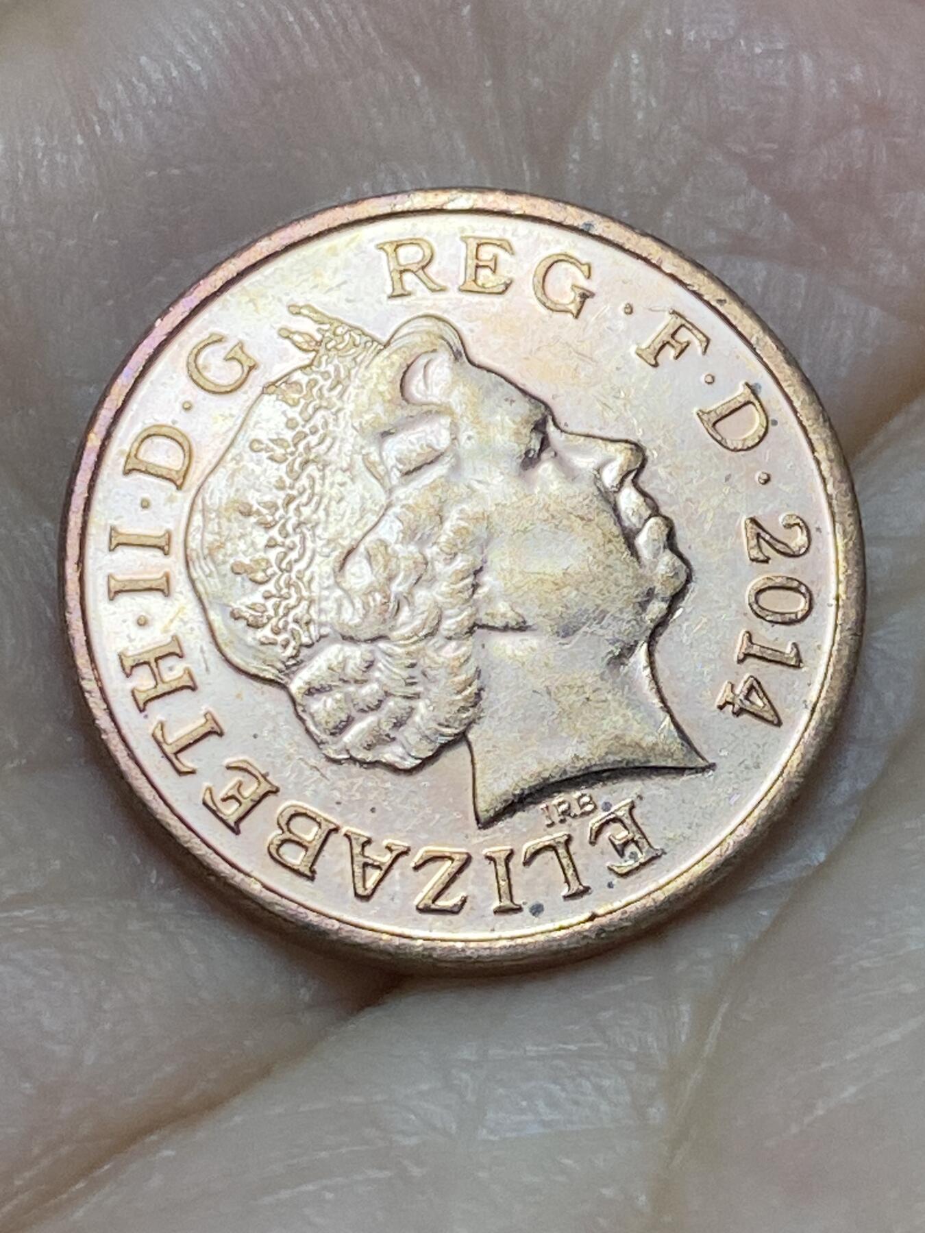 2026年第十八场(总第一百八十七场）外国好品散币场(免佣金) 英国🇬🇧2014年1便士(伊丽莎白二世老年盾徽拼图第一版)