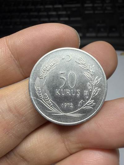 2025年集古藏今外币拍卖第二期-第3场—（总第303拍），可以寄存60天，满160元包邮。 - 1972年土耳其50库鲁