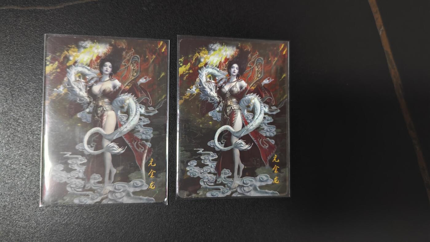 玉楼春卡牌第二期（送拍零佣金，持续收拍） 高清哑光自制卡 亢金龙 双服饰一对