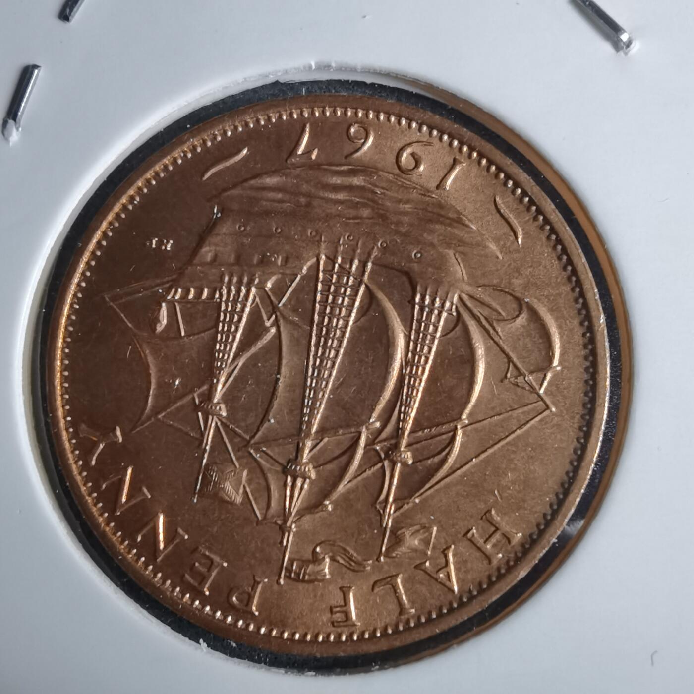 沼泽如烟--第983场 英国1967年半便士