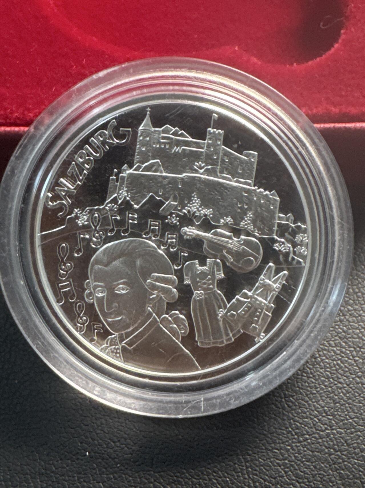 ❤️【币观天下】❤️ 第342期钱币秒杀拍卖场- 2026.2.4秒杀专场 长期征集拍品  奥地利联邦省系列银币 盒证齐全(面值10欧，重量17.3克)2014-2