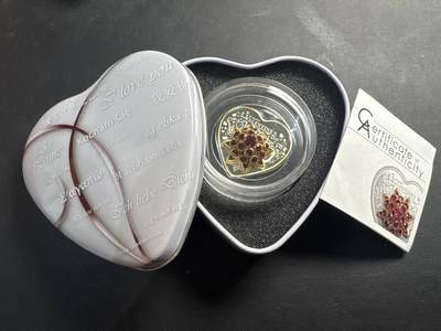 ❤️【币观天下】❤️ 第342期钱币秒杀拍卖场- 2026.2.4秒杀专场 长期征集拍品  - 2017 库克 快乐情人节 5元【精制】银币