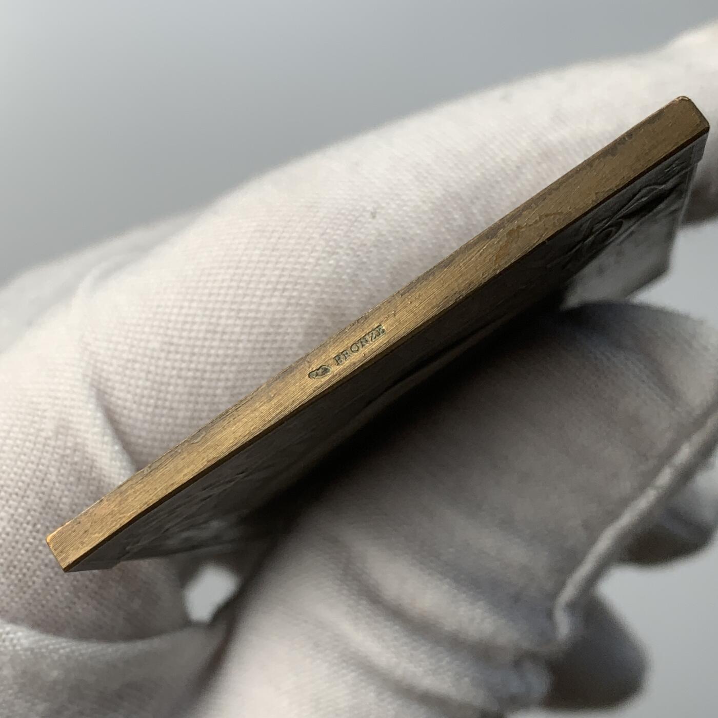 掌中浮雕-藏着的欧洲第052场 法国《冥想》大铜章，49.3*62.3mm，Georges Dupré乔治·杜普雷 (1869–1909)作品，原盒