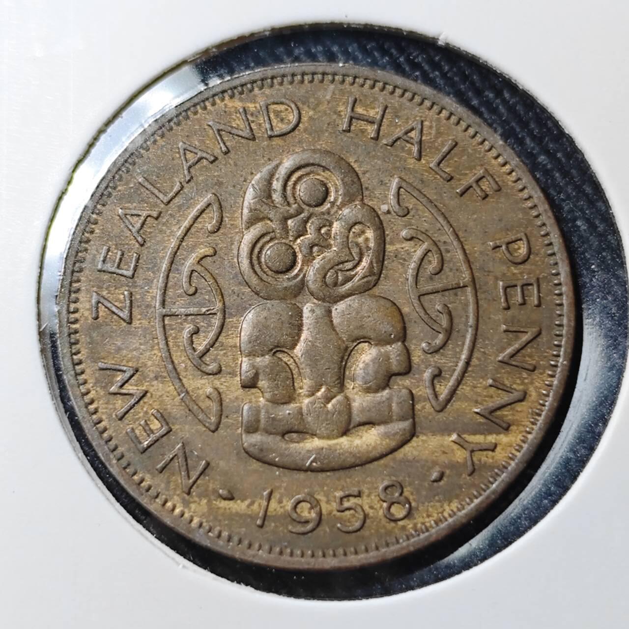 KK钱币收藏小铺  第391期  2月预留时间 周末发货  新西兰半便士铜币