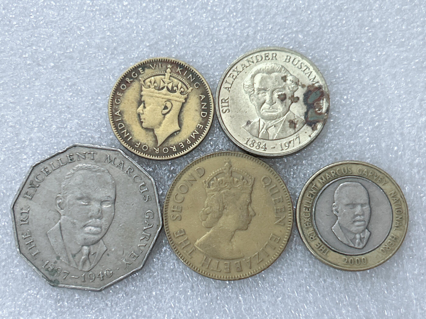 第一海外回流一元起拍收藏 散集专场  第298期 牙买加硬币 5枚