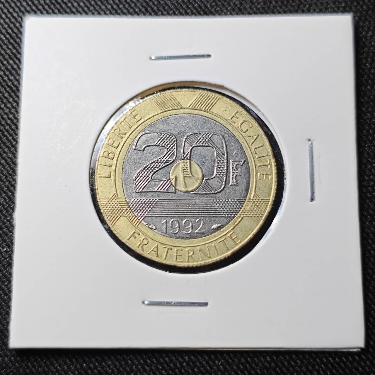 KK钱币收藏小铺  第391期  2月预留时间 周末发货  法国20法郎三色币