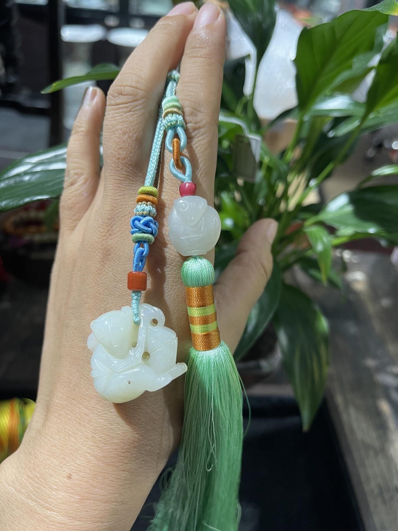 和田玉籽料手工挂饰