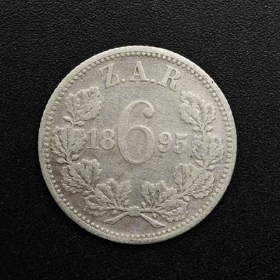 【淘币小摊】实时拍第八百六十三拍   小银币散币场   年前最后一周 之前的预留小年前全部发出 请更换最新收货地址  - 南非德兰士瓦1895年6便士银币