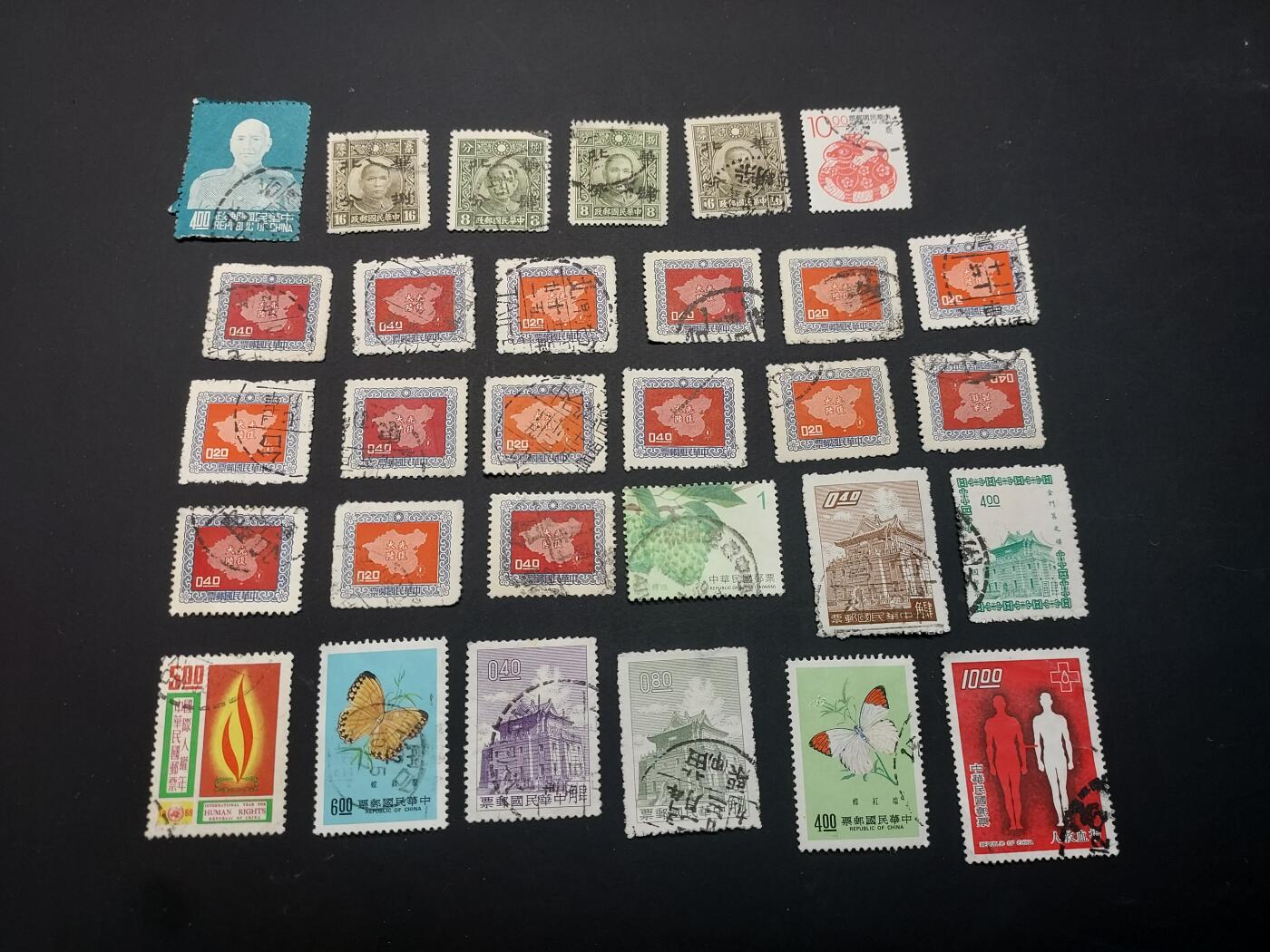 博彦收藏 TM  2月7日 8点邮票专场 全场包邮 中国 旧票一组，个别瑕疵，大部分上品