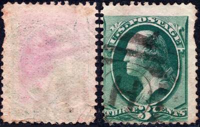 洪涛臻品批发群 精选邮票限时拍卖第1245期  - 美国古典邮票 美国开国元勋华盛顿总统绿3分