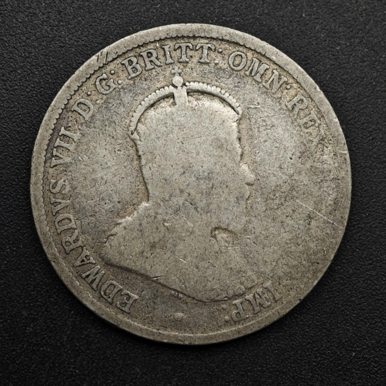 【淘币小摊】实时拍第八百六十三拍   小银币散币场   年前最后一周 之前的预留小年前全部发出 请更换最新收货地址  澳大利亚1910年爱德华七世弗洛林银币