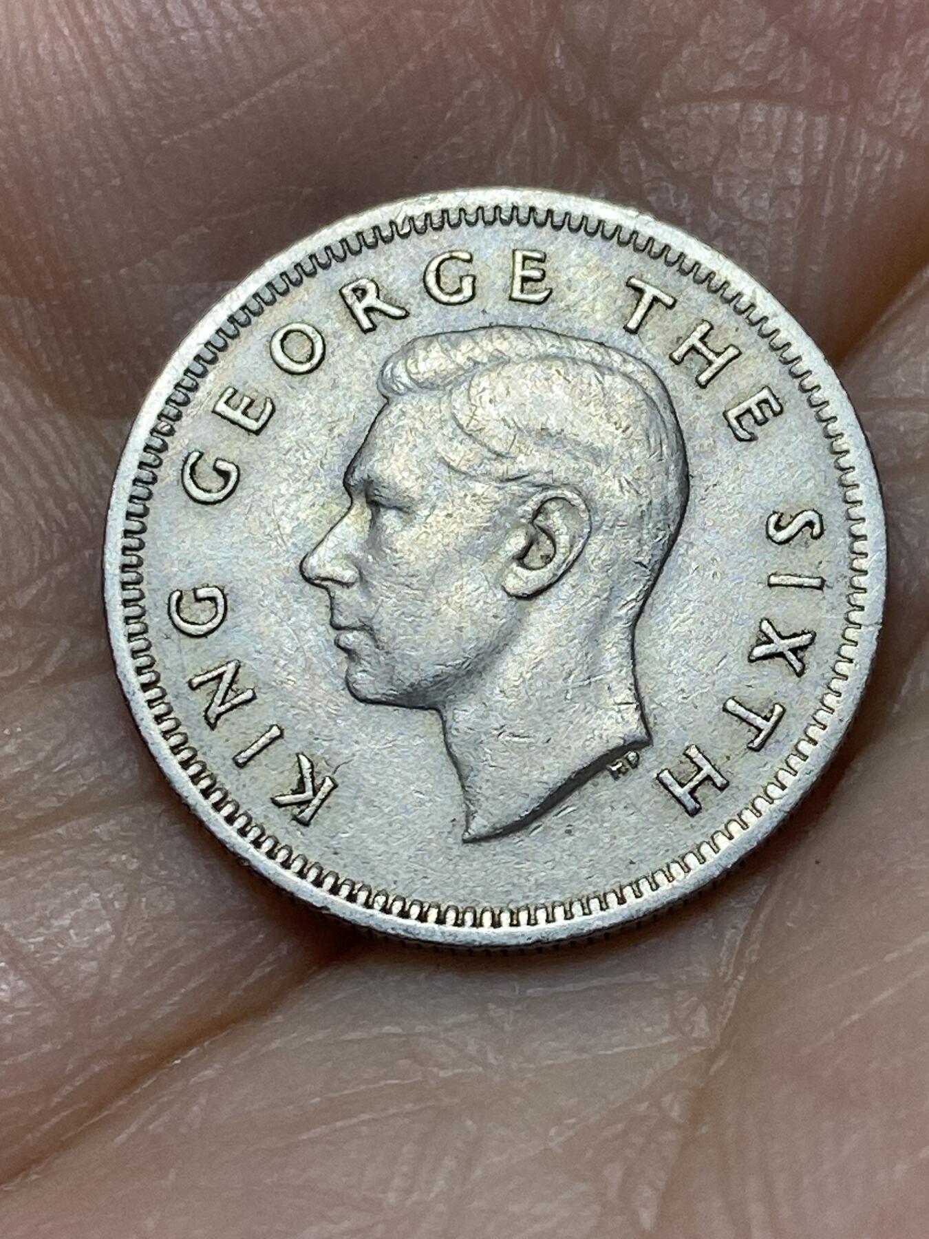 2026年第十八场(总第一百八十七场）外国好品散币场(免佣金) 特年好品–新西兰🇳🇿1950年6便士(乔治六世第三版)