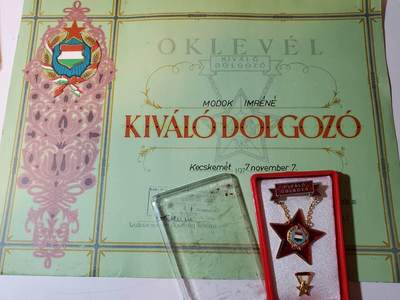 韵星假日军品类拍卖第三十九期暨默多克中校夫妇专场 -- Rimey Holidays Militaria Auction 39 & The Modoks Collection  - 匈牙利人民共和国默多克夫人优秀服务奖章带原盒略证书一套