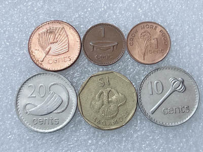 第一海外回流一元起拍收藏 散集专场  第298期 - 斐济硬币 6枚套