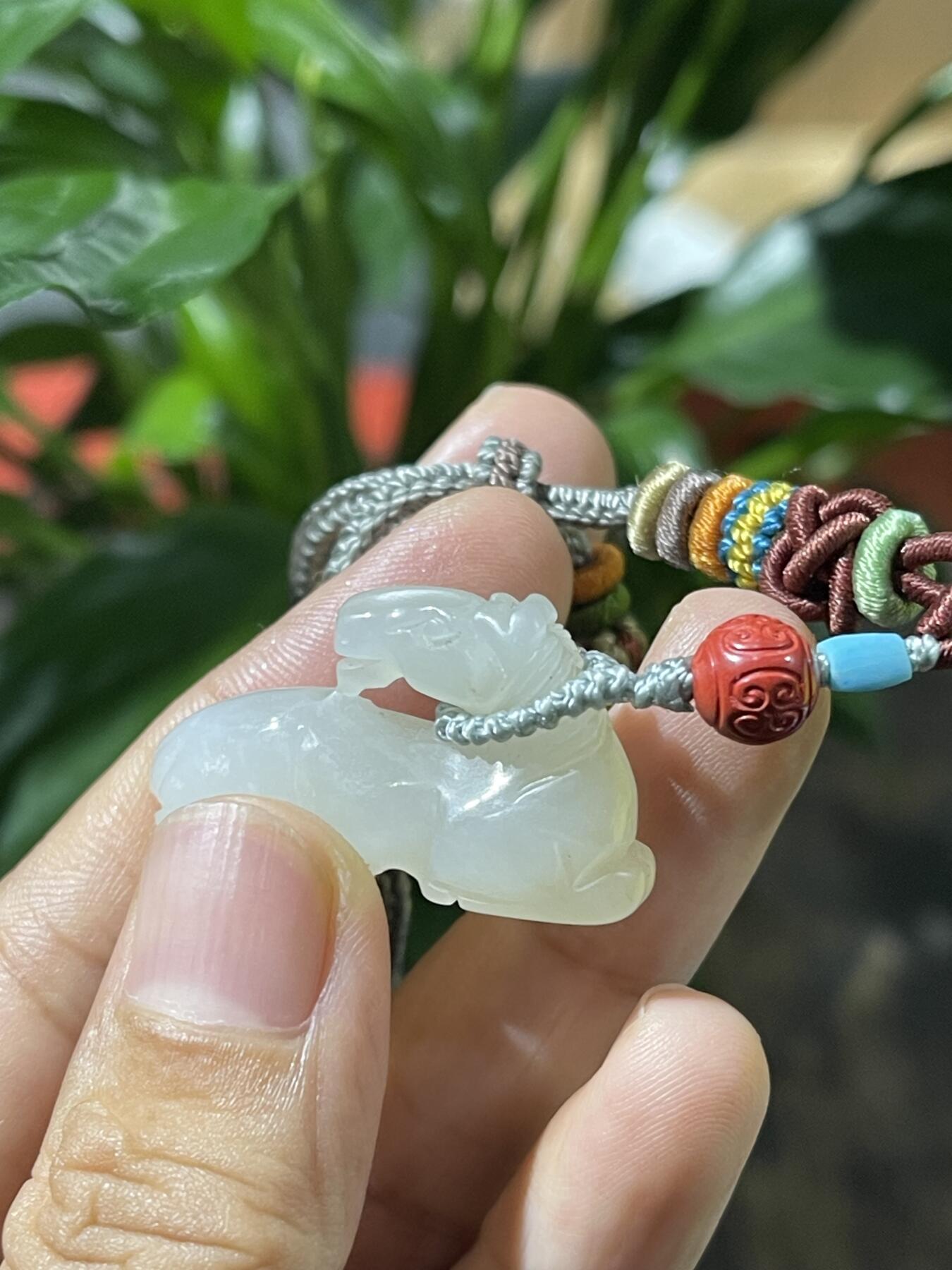 和田玉籽料手工挂饰 和田玉马